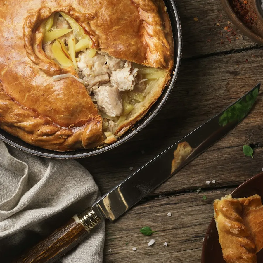 Pork and apple pie